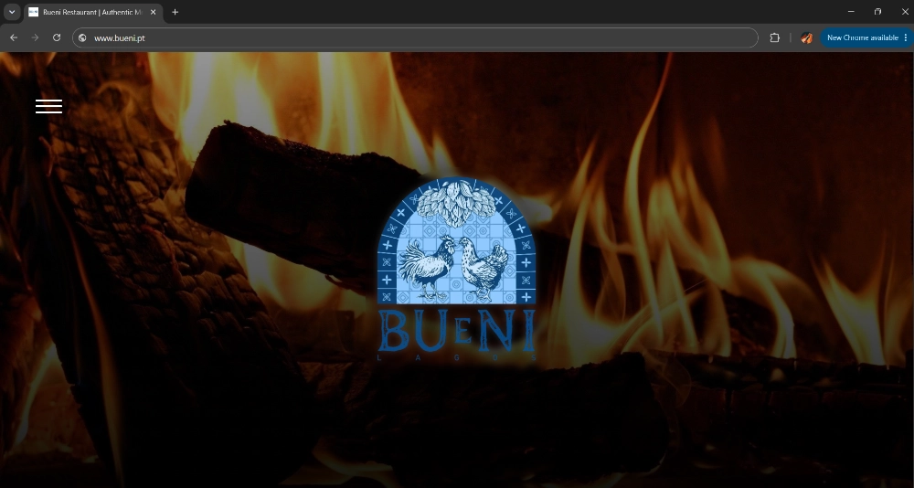 An example website which leads to the portfolio section of the website