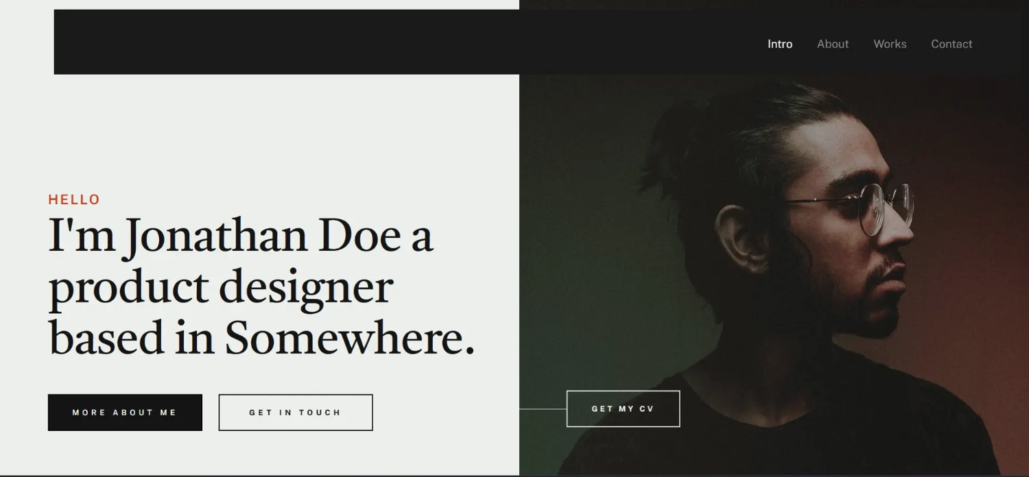 The website and the link for Hudson designer template.